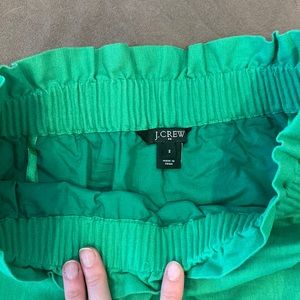 Kelly green J Crew linen skirt size 2